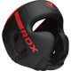 Шолом боксерський з капою RDX F6 KARA Matte розмір L, чорно-червоний