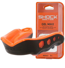 Капа боксерська доросла Shock Doctor Gel Max від 11 років чорно-оранжева