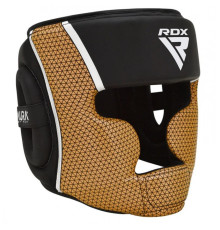 Шолом боксерський RDX T17 Aura M, чорно-золотистий