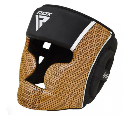 Шолом боксерський RDX T17 Aura M, чорно-золотистий