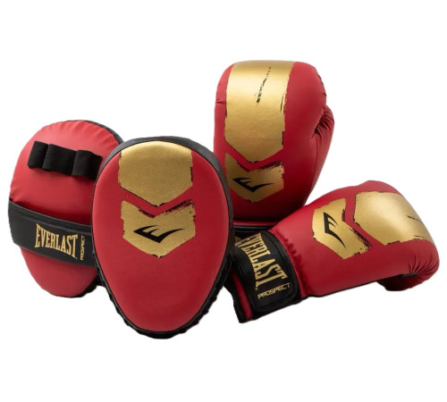 Комплект для боксу дитячі Everlast PROSPECT 2 BOXING KIT, червоно-золотий