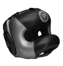 Шолом боксерський з бампером RDX L2 Mark Pro M, чорно-сірий