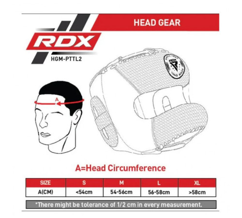 Шолом боксерський з бампером RDX L2 Mark Pro M, чорно-сірий