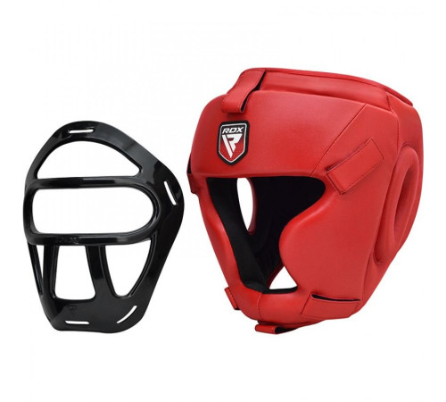Шолом боксерський тренувальний RDX Guard M, червоний