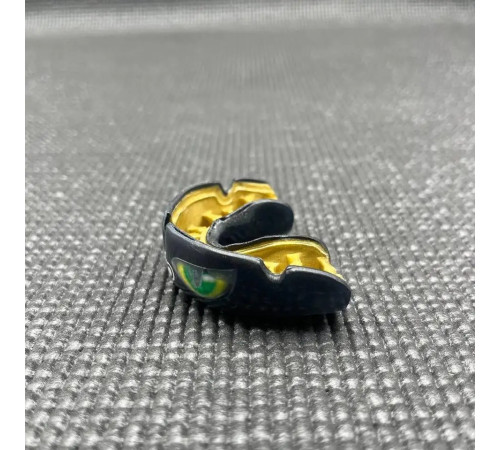 Капа боксерська доросла OPRO Instant Eyes від 11 років чорно-зелена