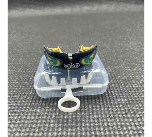 Капа боксерська доросла OPRO Instant Eyes від 11 років чорно-зелена