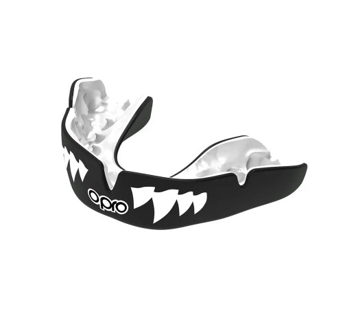 Капа боксерська доросла OPRO Instant JAWS від 11 років чорна