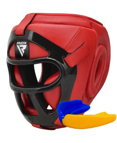 Шолом боксерський з капою RDX T1 Grill розмір M, червоний