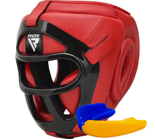 Шолом боксерський з капою RDX T1 Grill розмір M, червоний