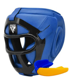Шолом боксерський з капою RDX T1 Grill розмір M, синій