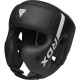 Шолом боксерський з капою RDX F6 KARA Matte розмір M, чорно-білий