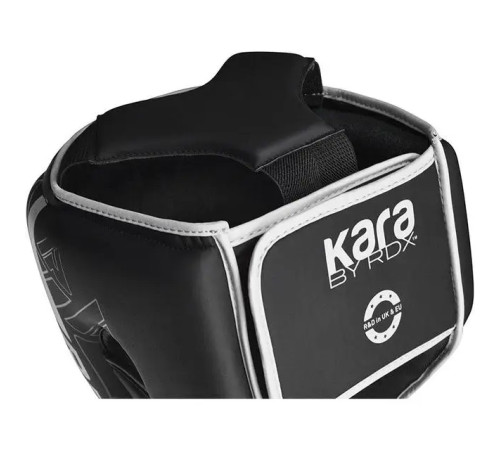 Шолом боксерський з капою RDX F6 KARA Matte розмір M, чорно-білий Шолом боксерський з капою RDX F6 KARA Matte розмір M, чорно-білий