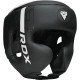 Шолом боксерський з капою RDX F6 KARA Matte розмір M, чорно-білий