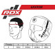 Шолом боксерський з капою RDX F6 KARA Matte розмір M, чорно-білий