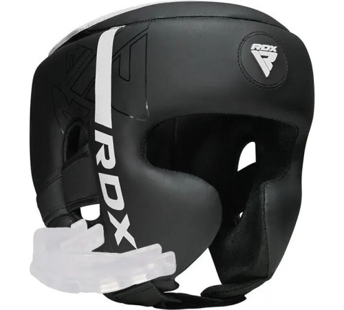 Шолом боксерський з капою RDX F6 KARA Matte розмір M, чорно-білий Шолом боксерський з капою RDX F6 KARA Matte розмір M, чорно-білий