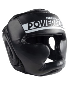 Шолом боксерський закритий PowerPlay 3048 розмір XL, чорно-білий