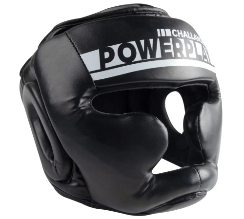 Шолом боксерський закритий PowerPlay 3048 розмір M, чорно-білий