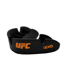 Капа боксерська доросла OPRO Bronze UFC Hologram від 10 років чорна