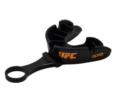 Капа боксерська доросла OPRO Bronze UFC Hologram від 10 років чорна