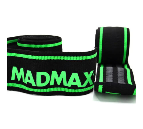 Бинти на коліна MadMax MFA-299 2 м, чорно-зелені