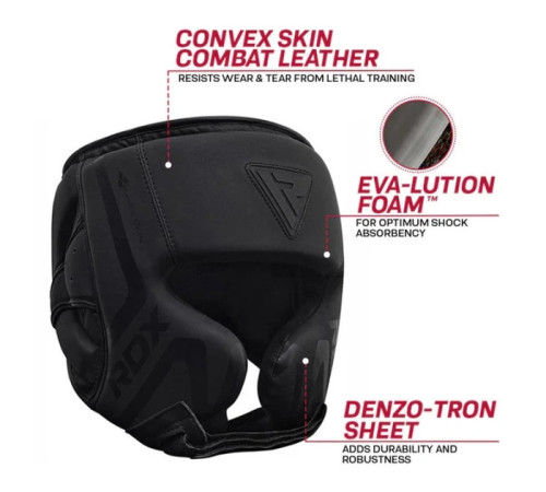 Шолом RDX HEAD GUARD T15 розмір S, чорний