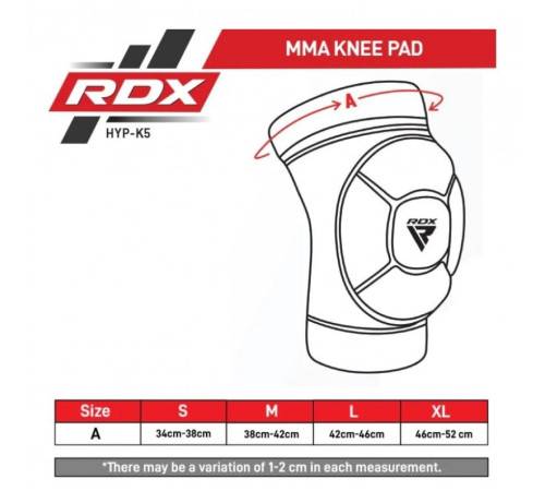 Наколінники RDX K5 L, чорні
