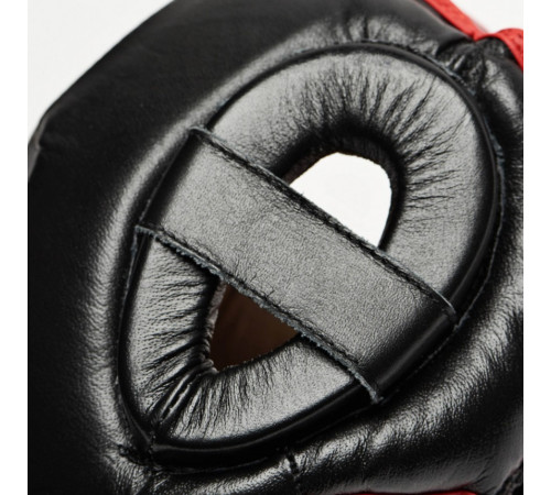 Шолом боксерський Leone Full Cover S, чорно-червоний