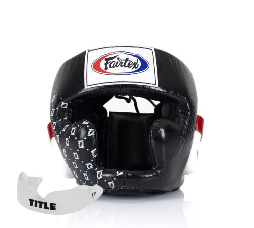 Шолом боксерський закритий Fairtex HG10 розмір M, чорний