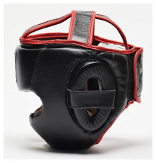 Шолом боксерський Leone Full Cover M, чорно-червона