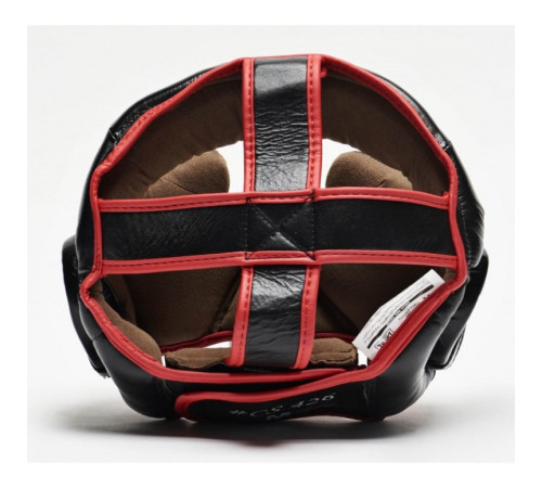 Шолом боксерський Leone Full Cover M, чорно-червона