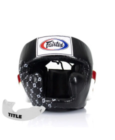 Шолом боксерський закритий Fairtex HG10 розмір XL, чорний