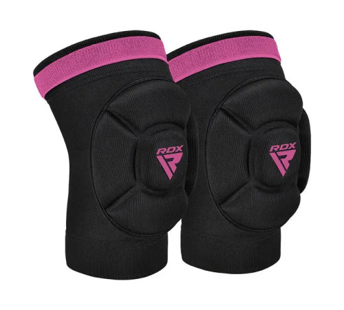 Наколінники спортивні RDX HOSIERY KNEE FOAM K5 M, чорно-рожеві