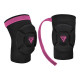 Наколінники спортивні RDX HOSIERY KNEE FOAM K5 M, чорно-рожеві