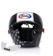 Шолом боксерський закритий Fairtex HG10 розмір L, чорний