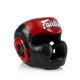 Шолом боксерський закритий Fairtex HG13 розмір XL, чорно-червоний