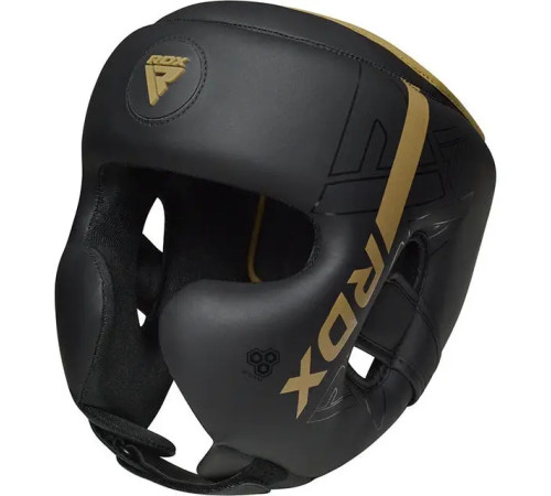 Шолом боксерський з капою RDX F6 KARA Matte розмір M, чорно-золотий Шолом боксерський з капою RDX F6 KARA Matte розмір M, чорно-золотий