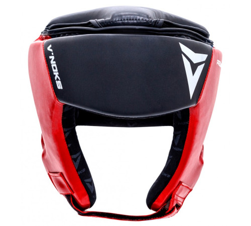 Шолом боксерський VNoks Lotta S/M, чорно-червоний