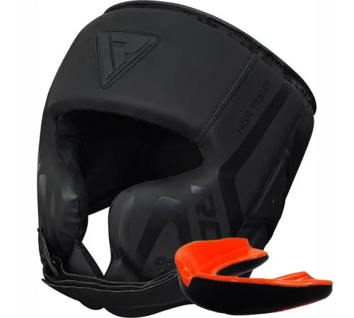 Шолом боксерський з капою RDX T15 Noir Cheek Protector розмір XL, чорний Шолом боксерський з капою RDX T15 Noir Cheek Protector розмір XL, чорний