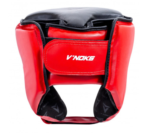 Шолом боксерський VNoks Lotta L/XL, чорно-червоний