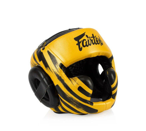 Шолом боксерський закритий Fairtex HG16 розмір M, жовтий Шолом боксерський закритий Fairtex HG16 розмір M, жовтий