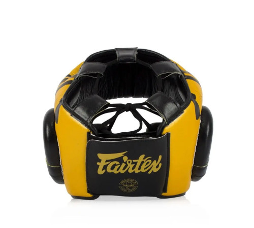 Шолом боксерський закритий Fairtex HG16 розмір M, жовтий Шолом боксерський закритий Fairtex HG16 розмір M, жовтий