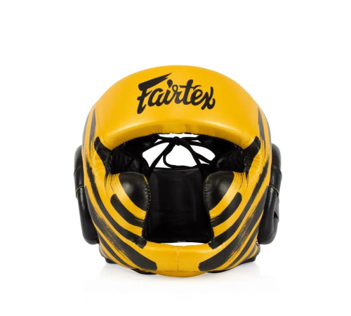 Шолом боксерський закритий Fairtex HG16 розмір L, жовтий Шолом боксерський закритий Fairtex HG16 розмір L, жовтий