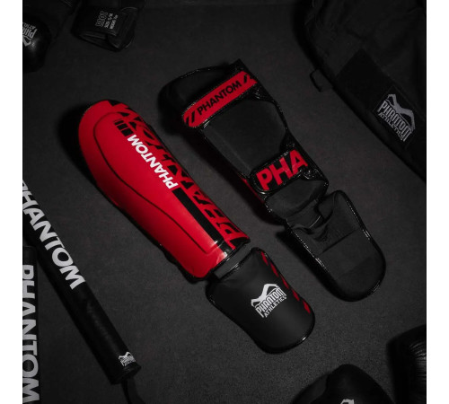 Захист гомілки та стопи Phantom APEX Striking S/M, червоний