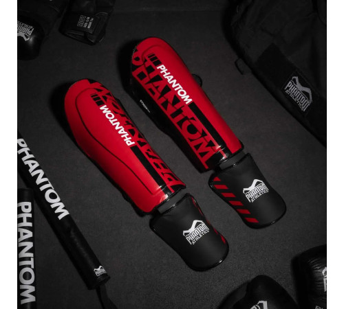 Захист гомілки та стопи Phantom APEX Striking S/M, червоний