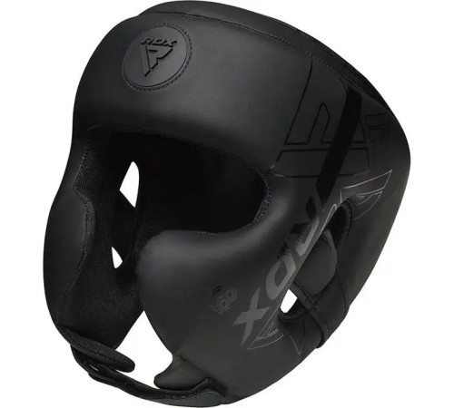 Шолом боксерський з капою RDX F6 KARA Matte розмір L, чорний Шолом боксерський з капою RDX F6 KARA Matte розмір L, чорний
