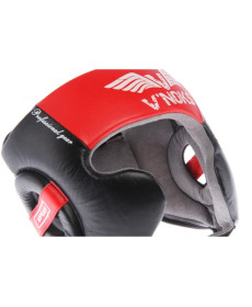 Шолом боксерський VNoks Potente XL, чорно-червоний