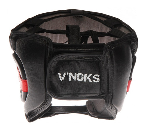Шолом боксерський VNoks Potente XL, чорно-червоний