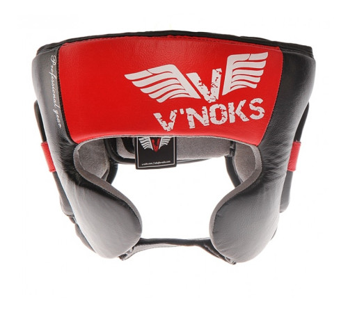 Шолом боксерський VNoks Potente XL, чорно-червоний