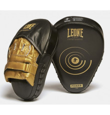 Лапи боксерські Leone Power Line, чорно-золотисті