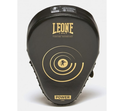 Лапи боксерські Leone Power Line, чорно-золотисті